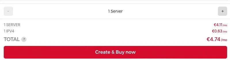 Hetzner Server Create