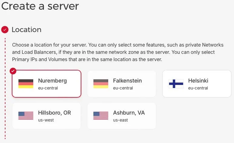 Hetzner Server Location